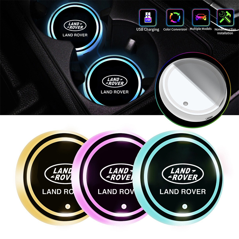 Car Accessories Logo - 2 Peças de Porta-Copos com LED