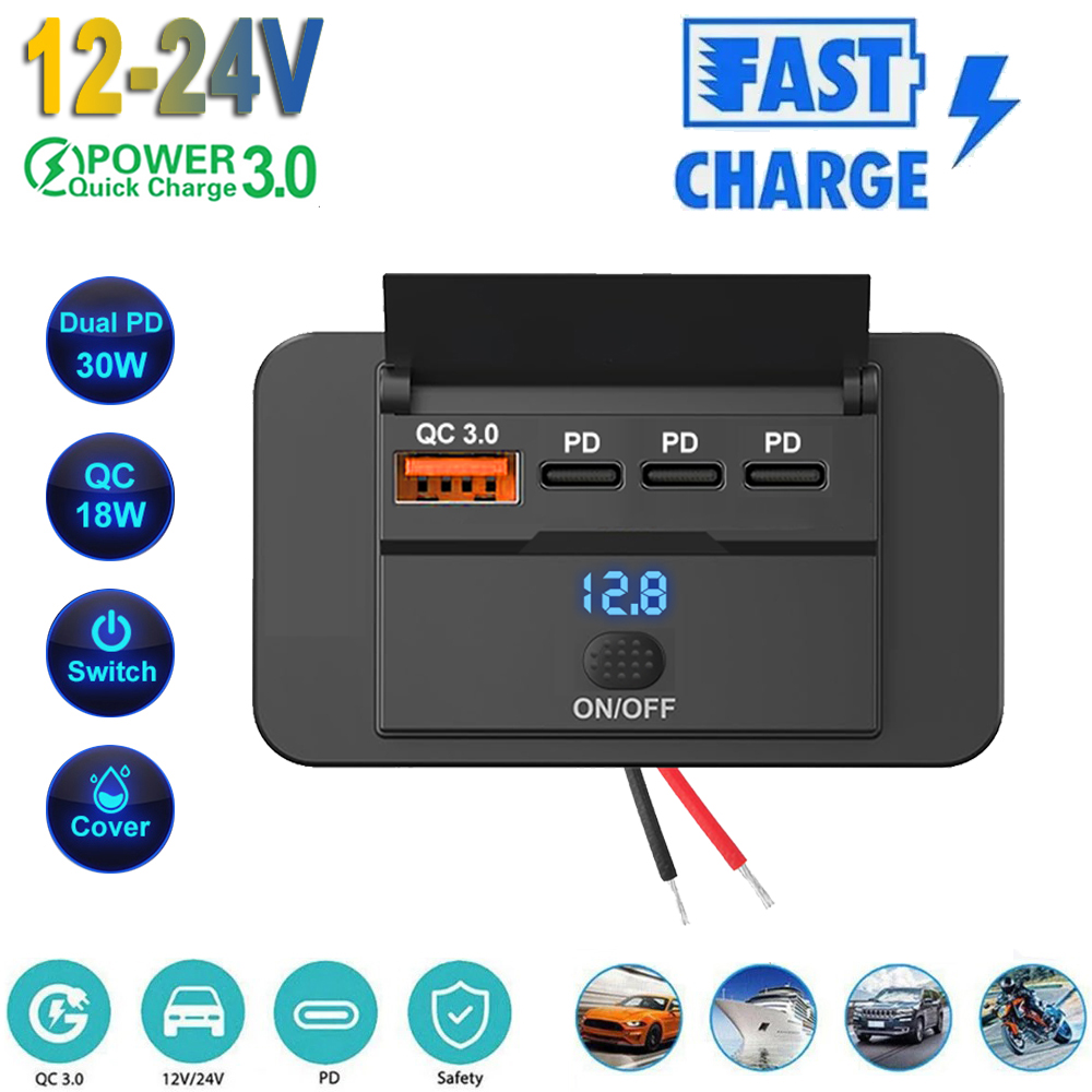 Car Accessories Qc - 2025 4 portas 12v rv tomada