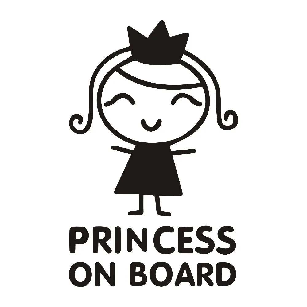 Car Accessories For Baby - Adesivos de carro personalidade princesa a