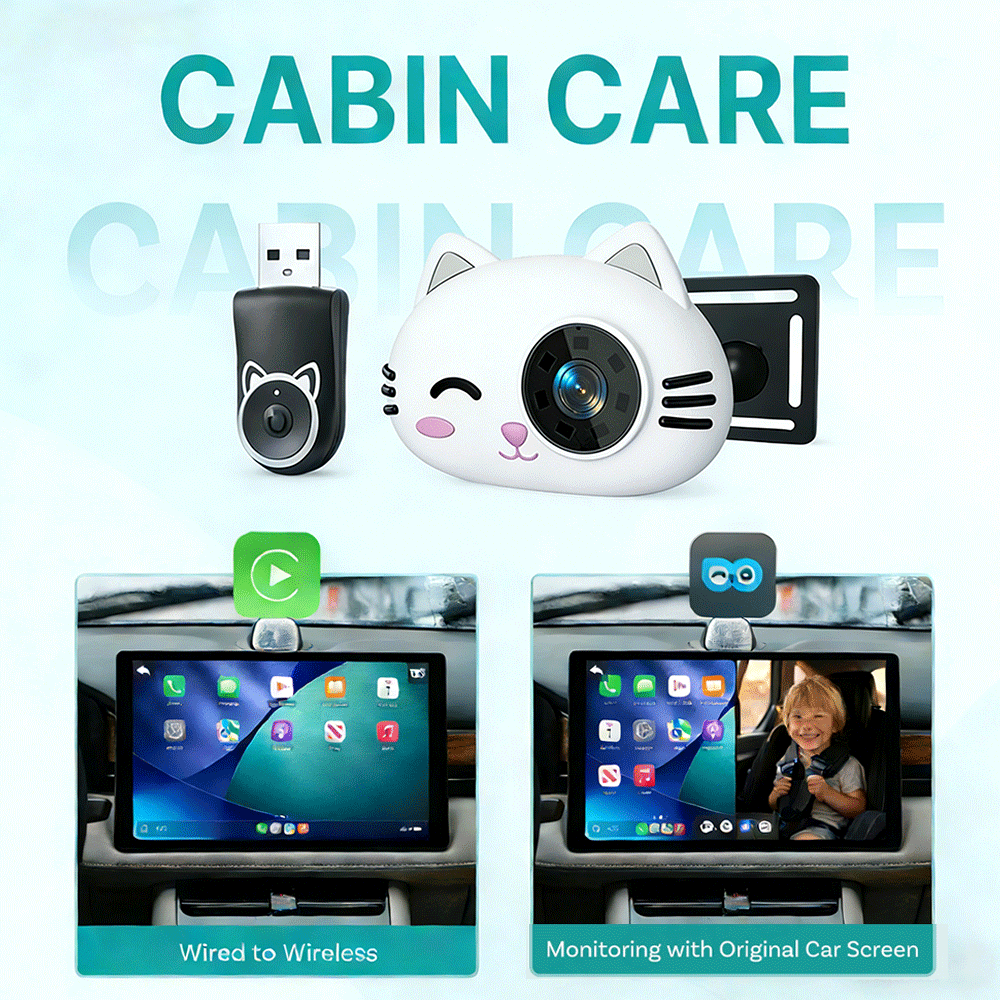 Car Accessories For Baby - Adaptador Cabin Care Wireless CarPlay com