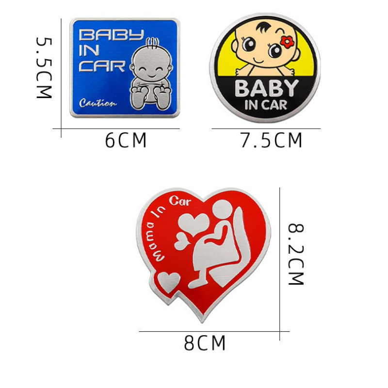 Adesivos de advertência para c - Car Accessories For Baby avaliação e preço