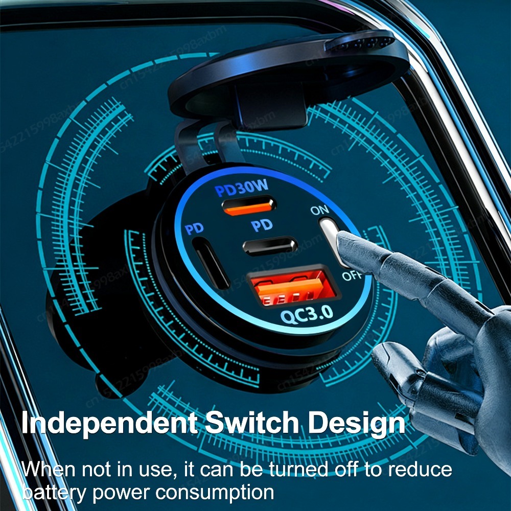 Tomada USB-C 12V QC3.0 PD Tipo - Car Accessories Qc avaliação e preço