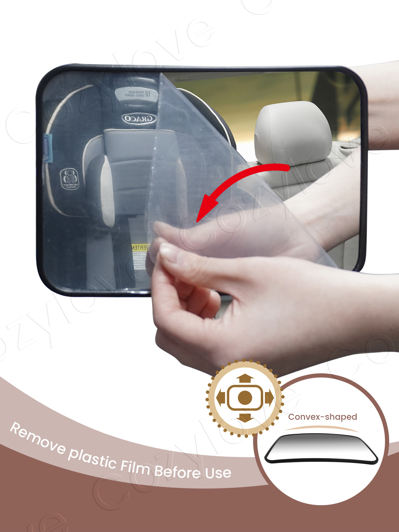 Espelho de Carro para Bebê (1/ - Car Accessories For Baby avaliação e preço