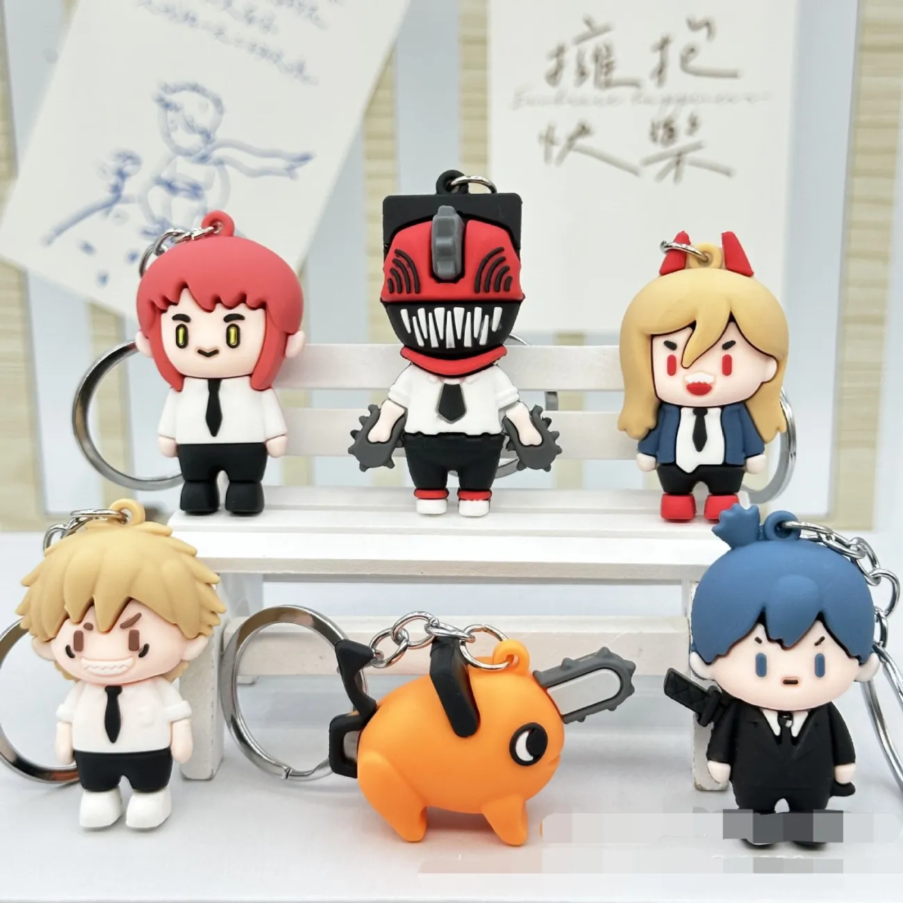 Novo Chaveiro Chainsaw Man, En - Car Accessories Oman avaliação e preço