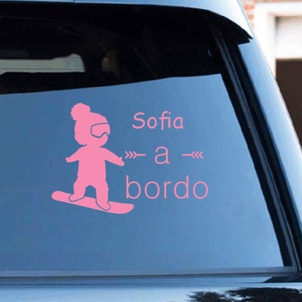 1pc vinil bebê a bordo colorid - Car Accessories For Baby avaliação e preço