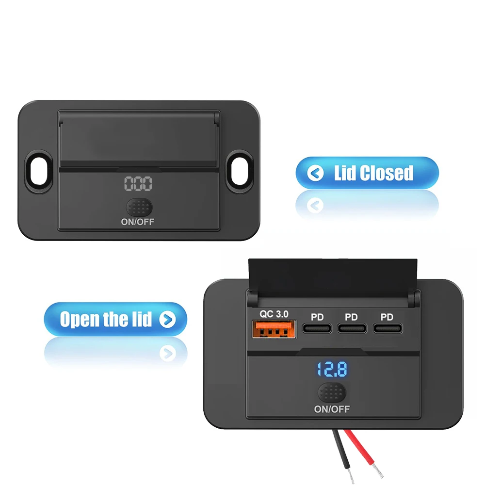2025 4 portas 12v rv tomada us - Car Accessories Qc avaliação e preço