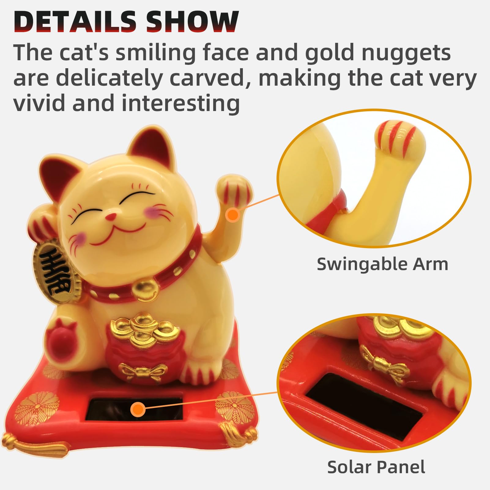 1 Peça Mini Estatueta de Gato  - Car Accessories Oman avaliação e preço